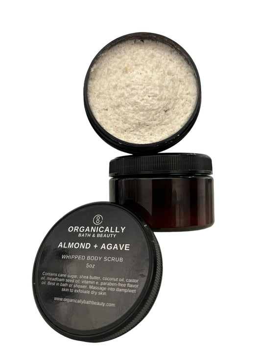 Almond + Agave Whipped Body Scrub - Organically Bath & Beauty