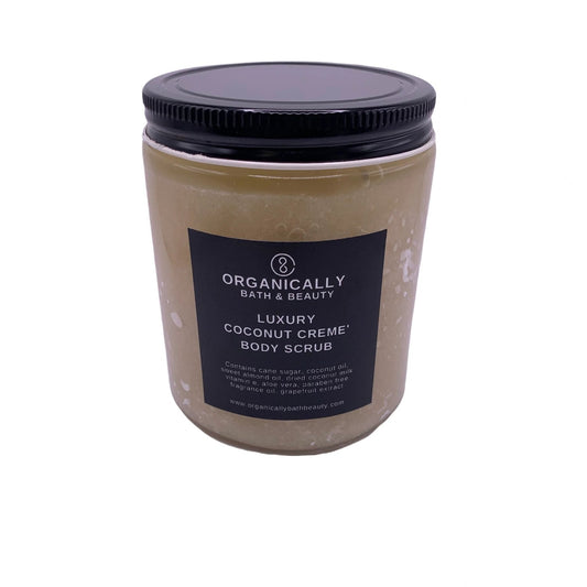 Coconut Creme' Luxury Body Scrub - Organically Bath & Beauty