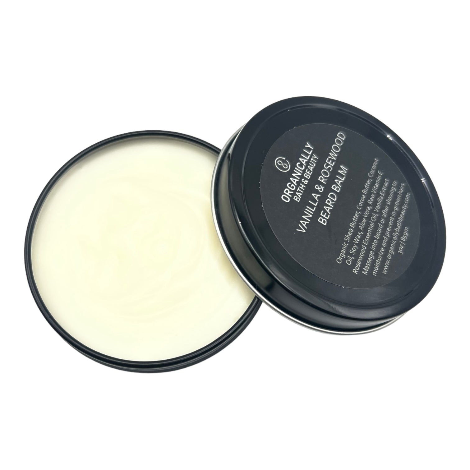 Vanilla + Rosewood Beard Balm - Organically Bath & Beauty